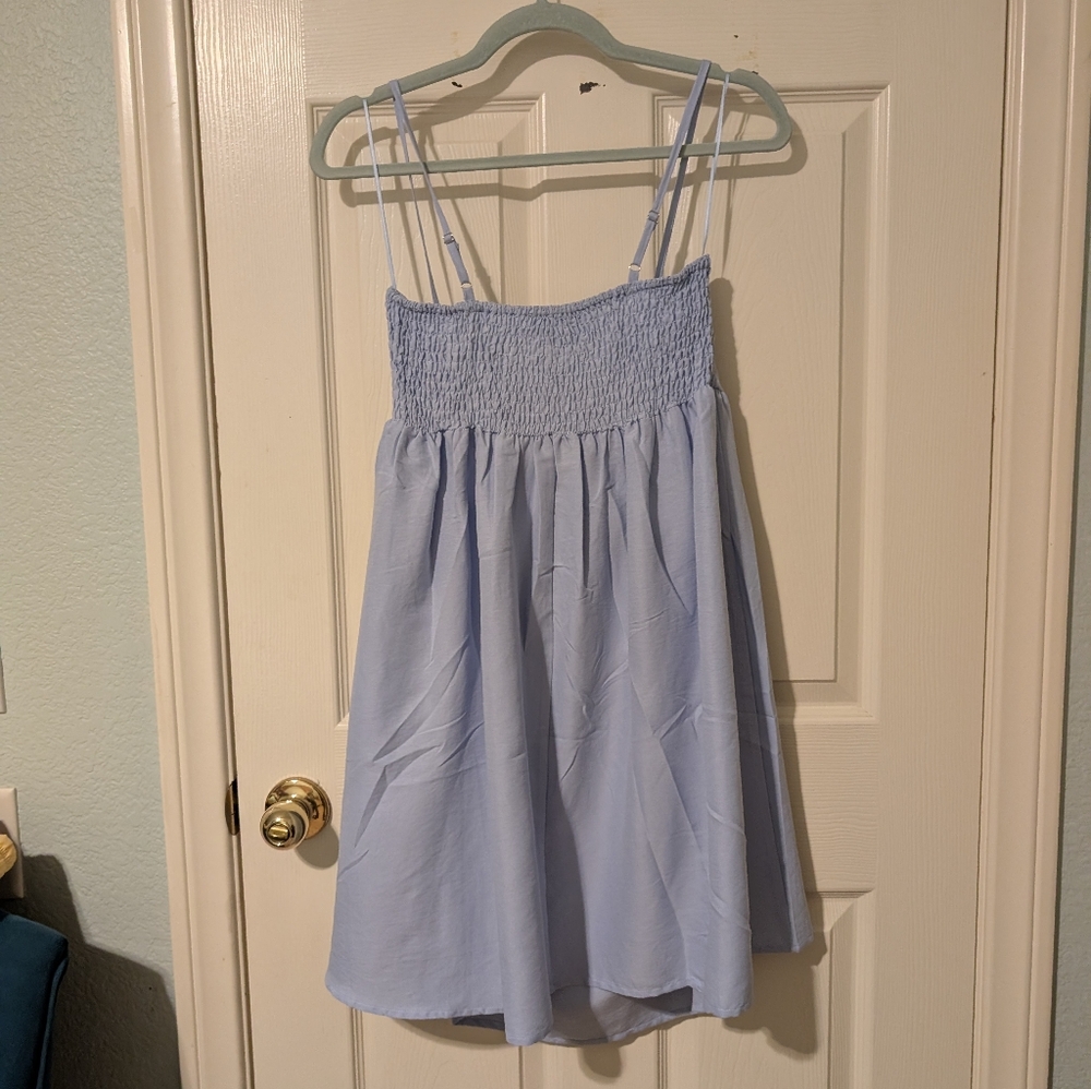 First Love Babydoll Dress in Periwinkle - Picture 4 of 6